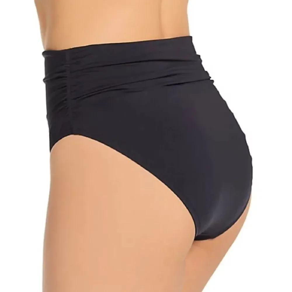 Bleu Rod Beattie Rufflicious High Waist Side Shirred Swim swimwear, swimsuit 10